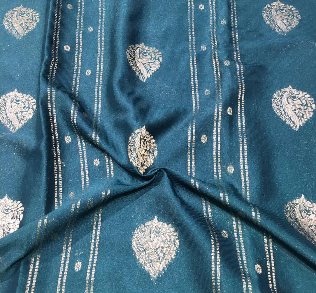 Semi Mysore Crepe Saree (Product Code: 4831-03)