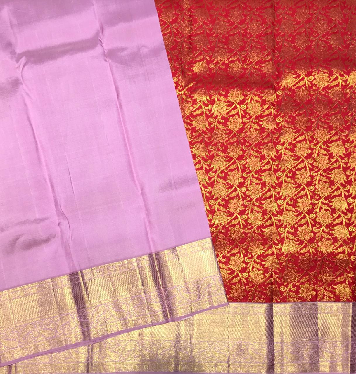 Pure kanjivaram bridal silk saree (Product code: 3123)