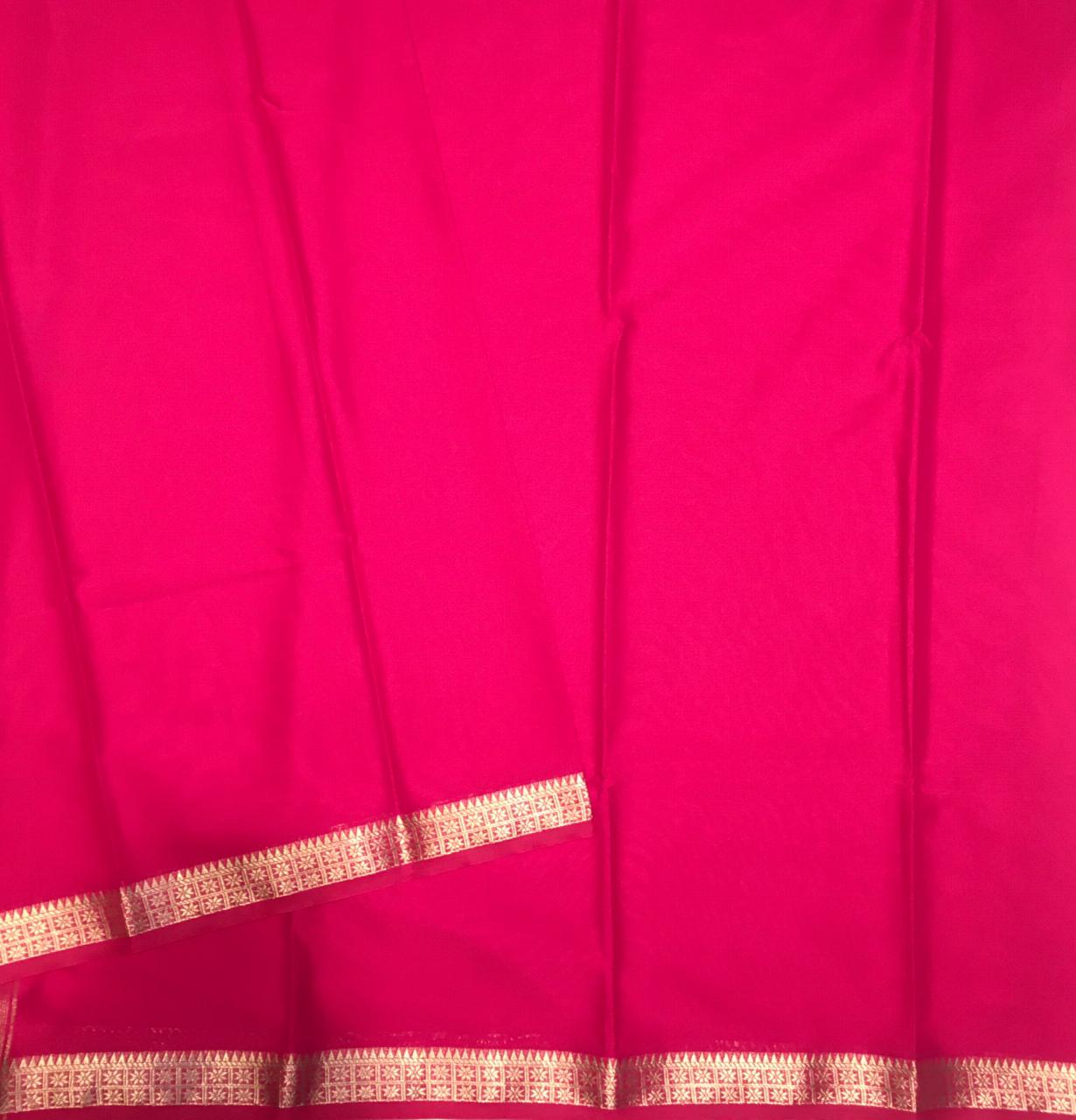 Semi Mysore crepe saree (Product code:4091-04)
