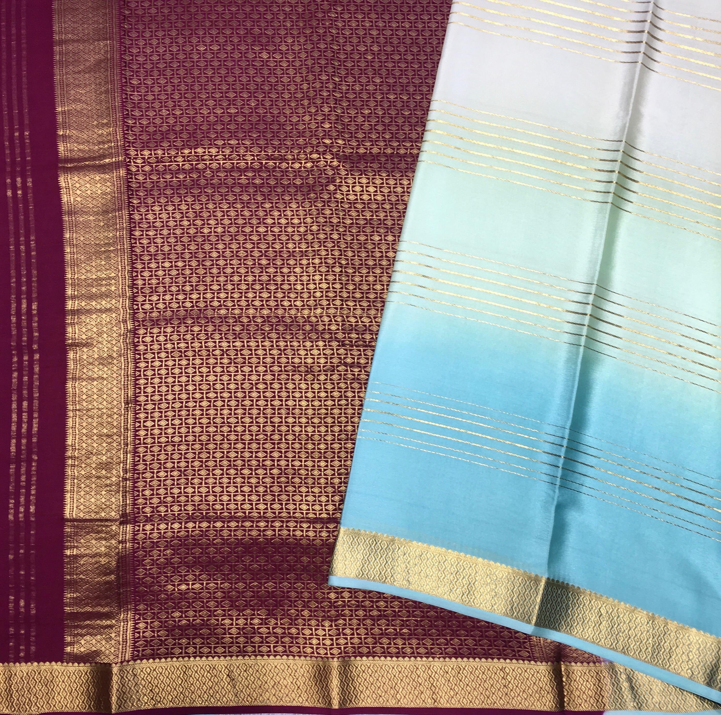 Pure Mysore crepe saree (product code: 3574)
