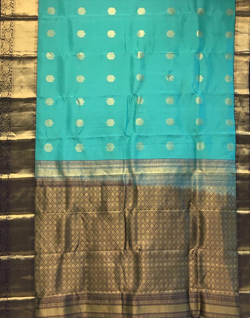 Pure mix kanjivaram silk saree (Product code : 3687)