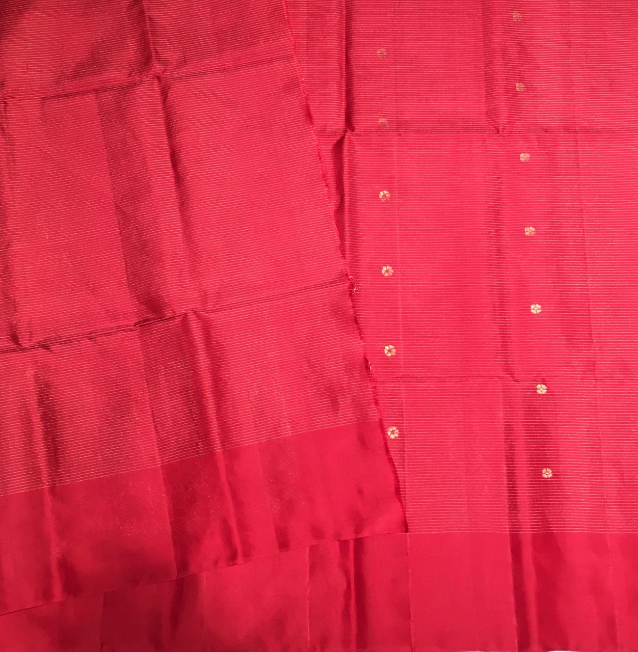 Dark Maroon Kanjivaram Soft Silk Saree-view3