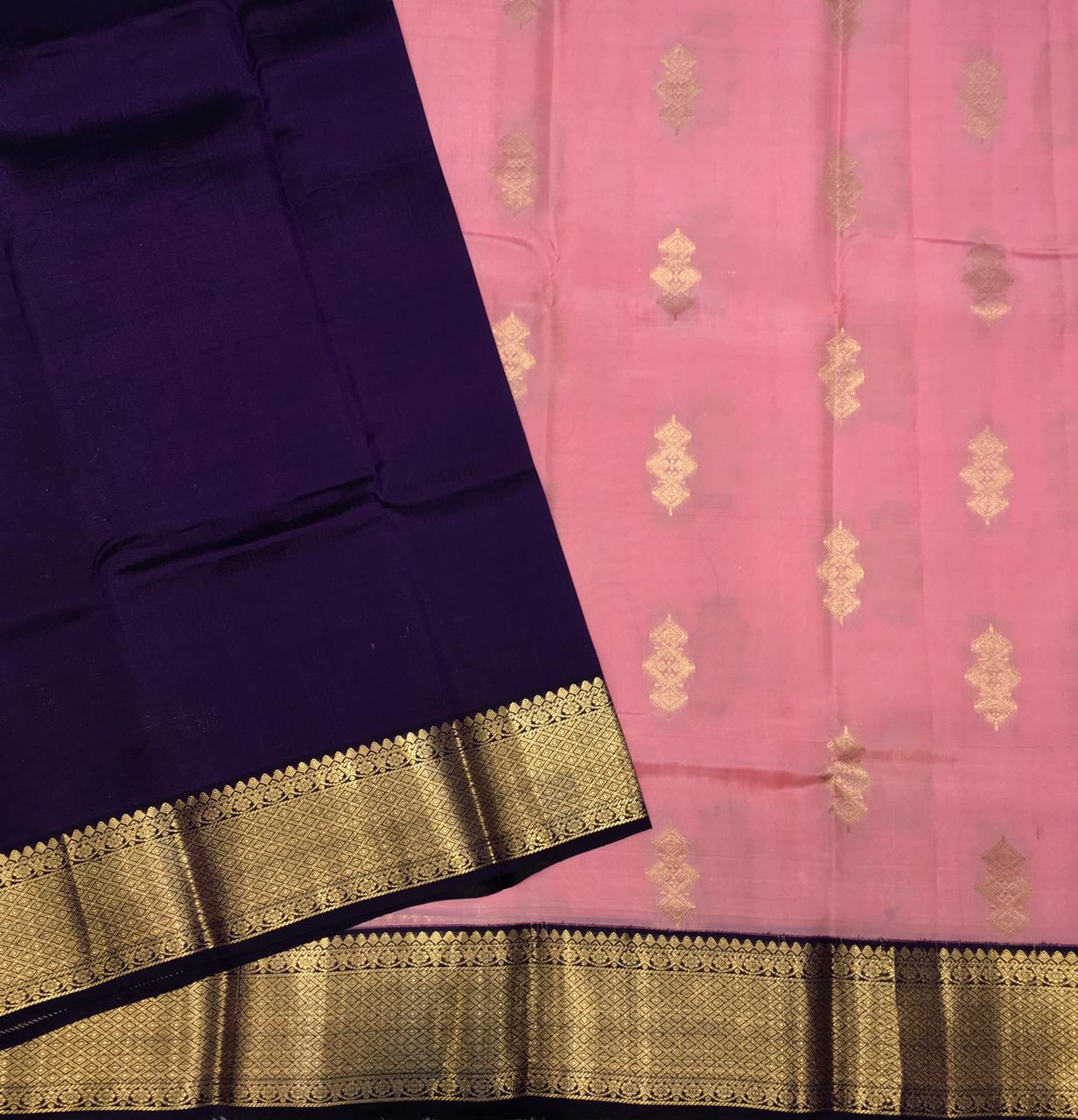 Pure Mix Korvai Kanjivaram Silk Saree (Product Code: 3689)