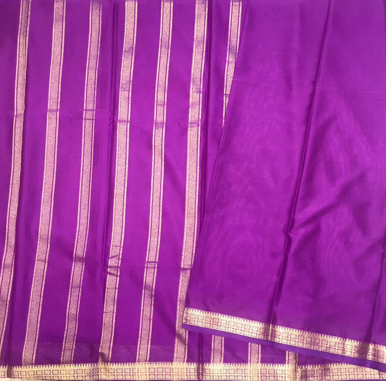 Semi Mysore crepe saree (product code:4091-05)