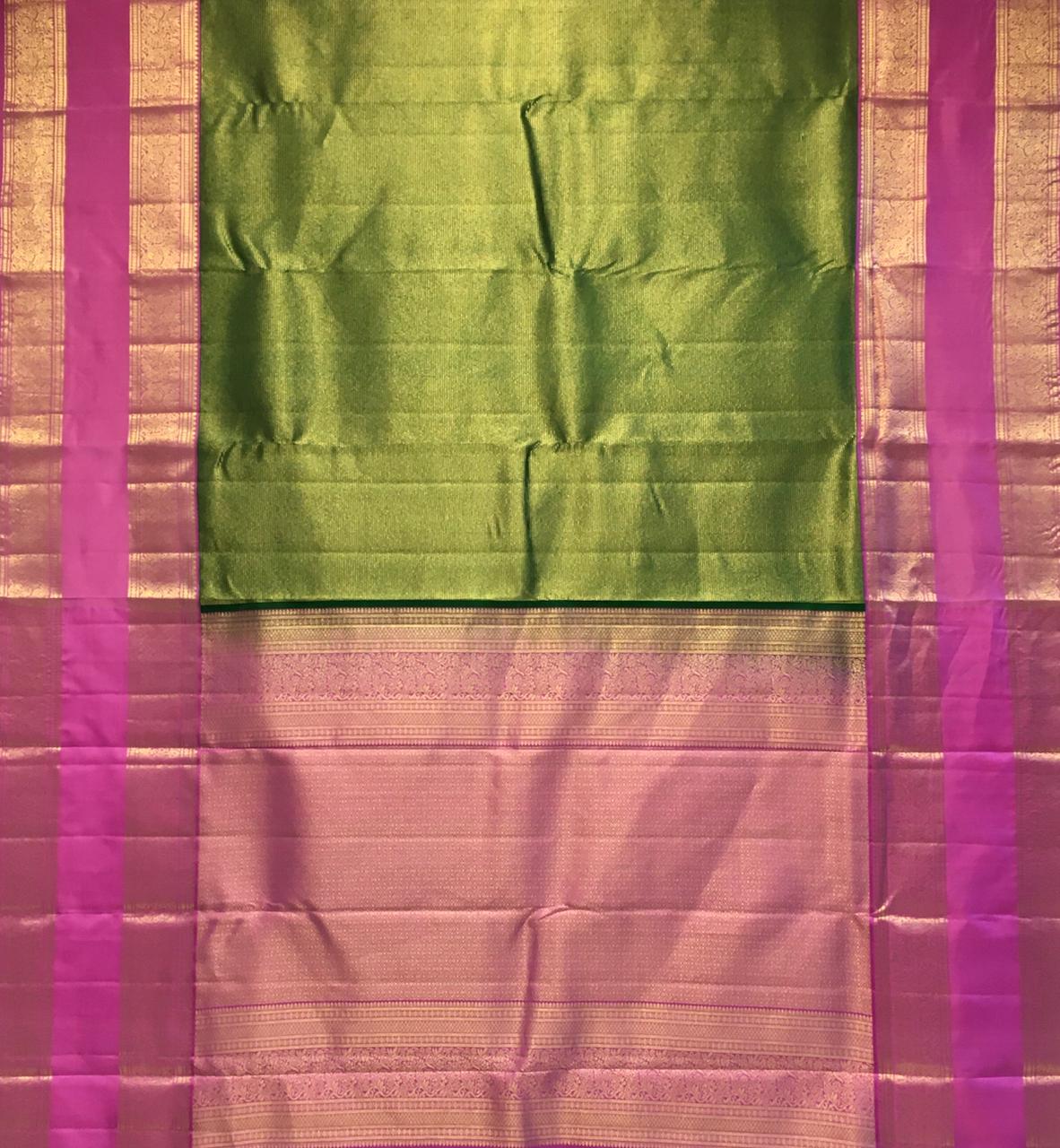 Pure Korvai Kanjivaram Silk Saree (Product Code: 4275)
