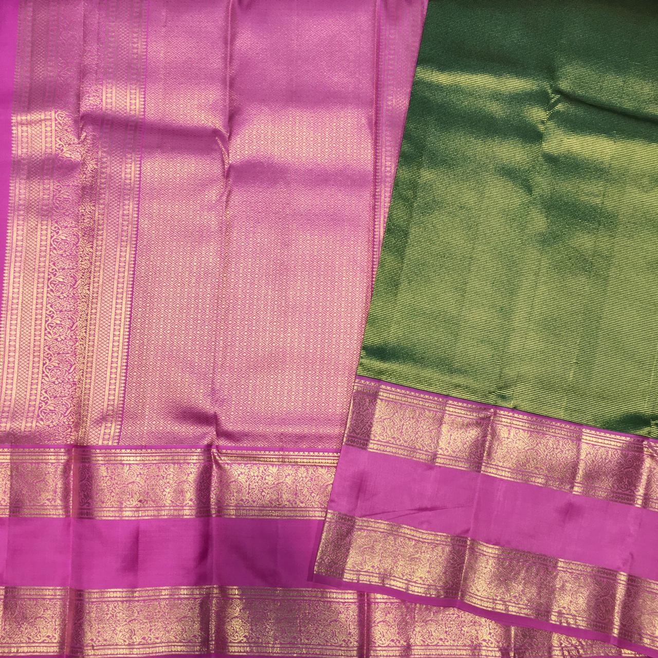 Pure Korvai Kanjivaram Silk Saree (Product Code: 4275)