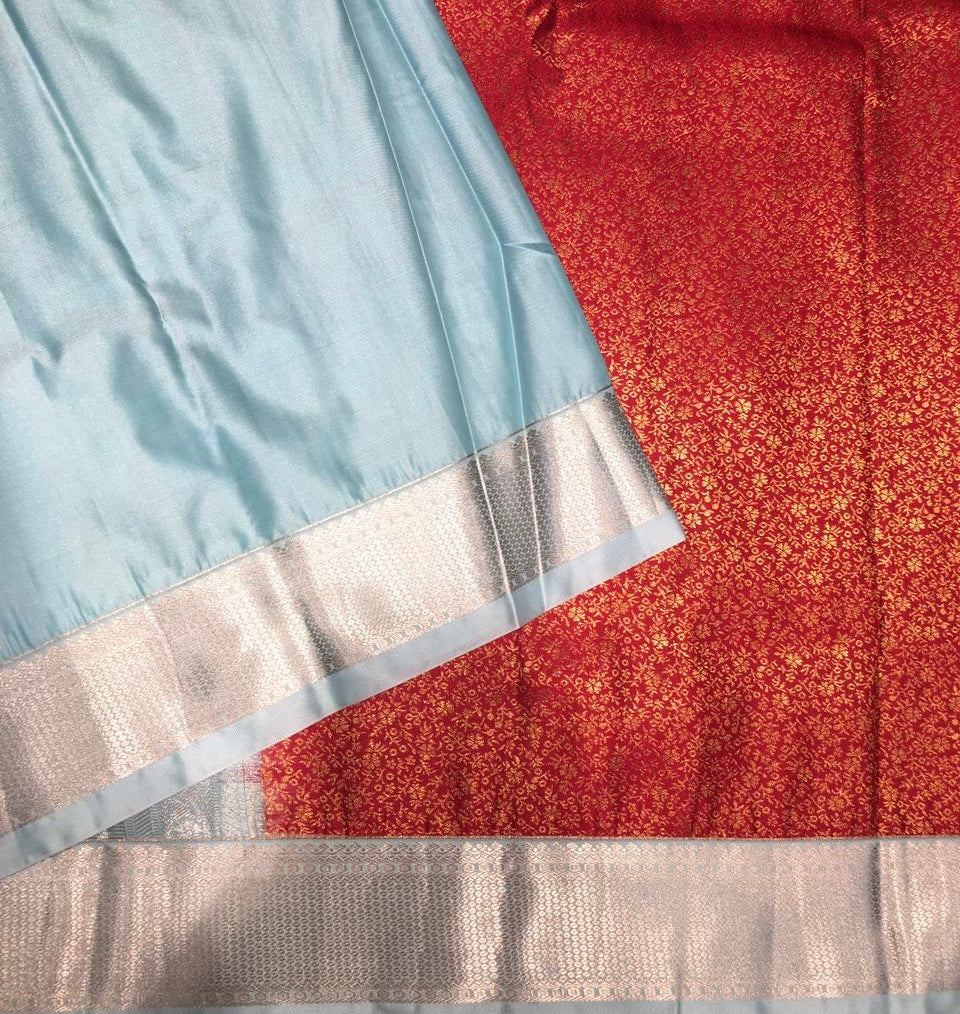 Semi Kanjivaram Saree (Product Code: 4143)