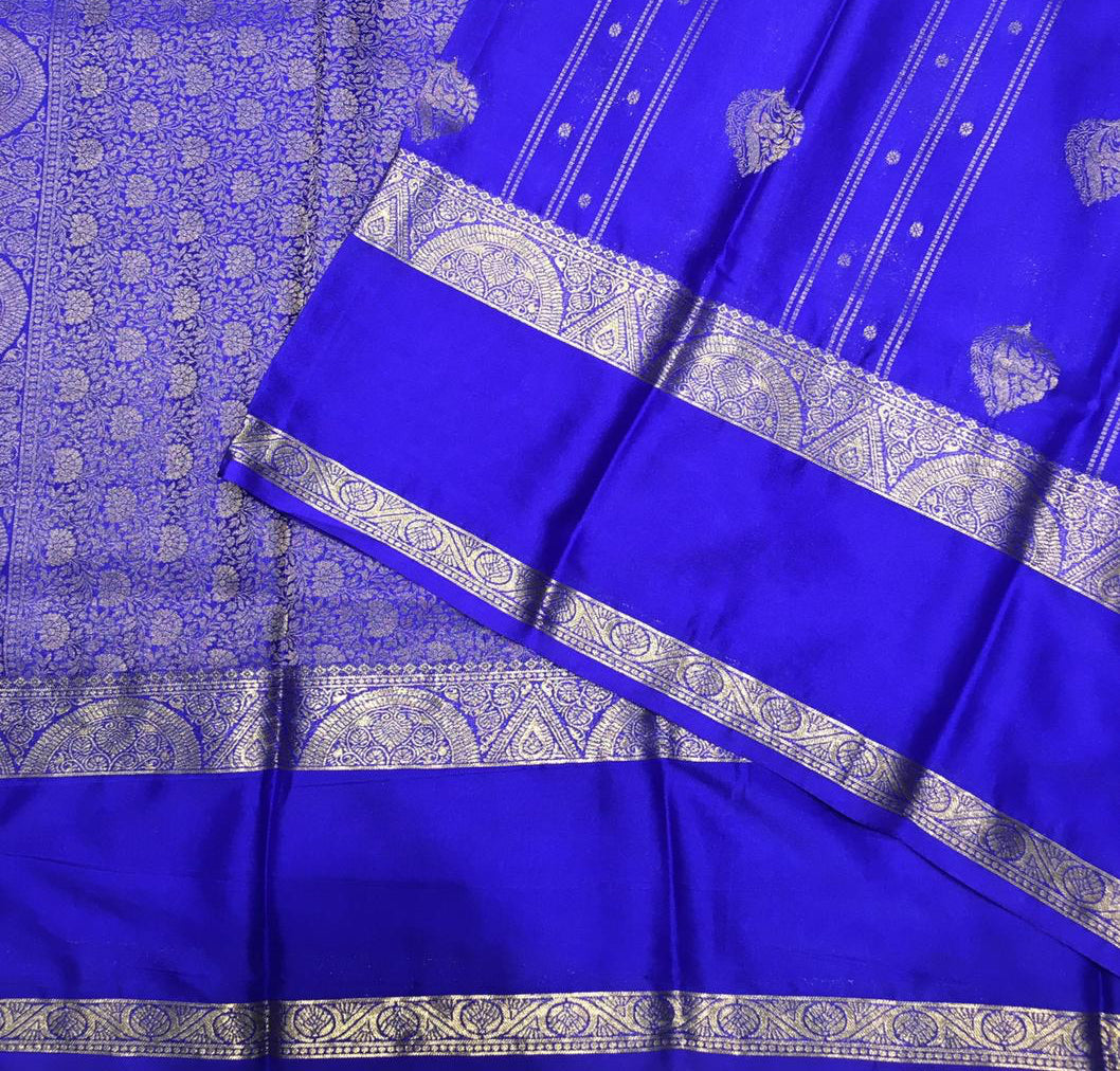 Semi Mysore Crepe Saree (Product Code: 4831-02)