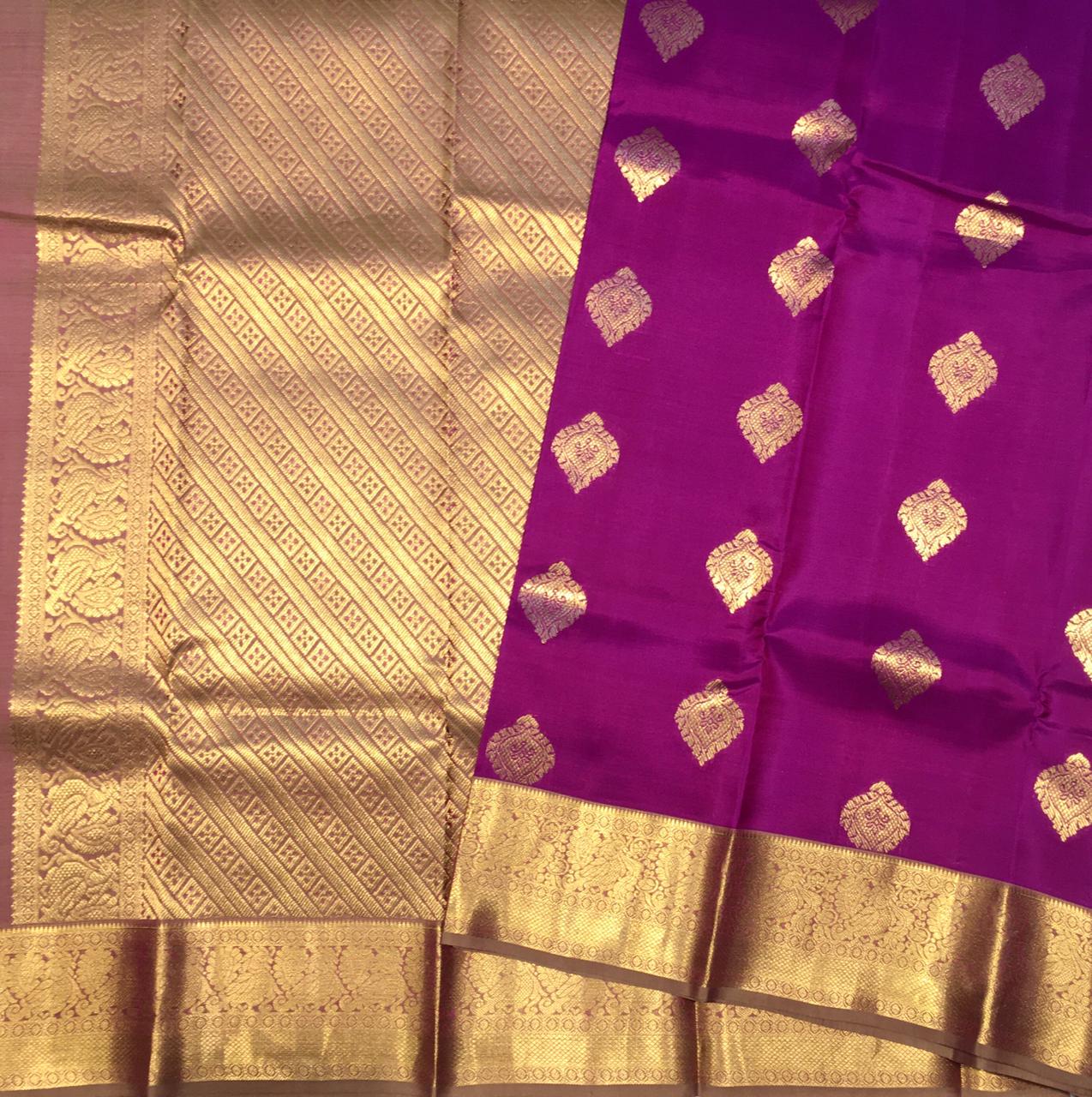 Pure mix kanjivaram silk saree (Product code:3708)