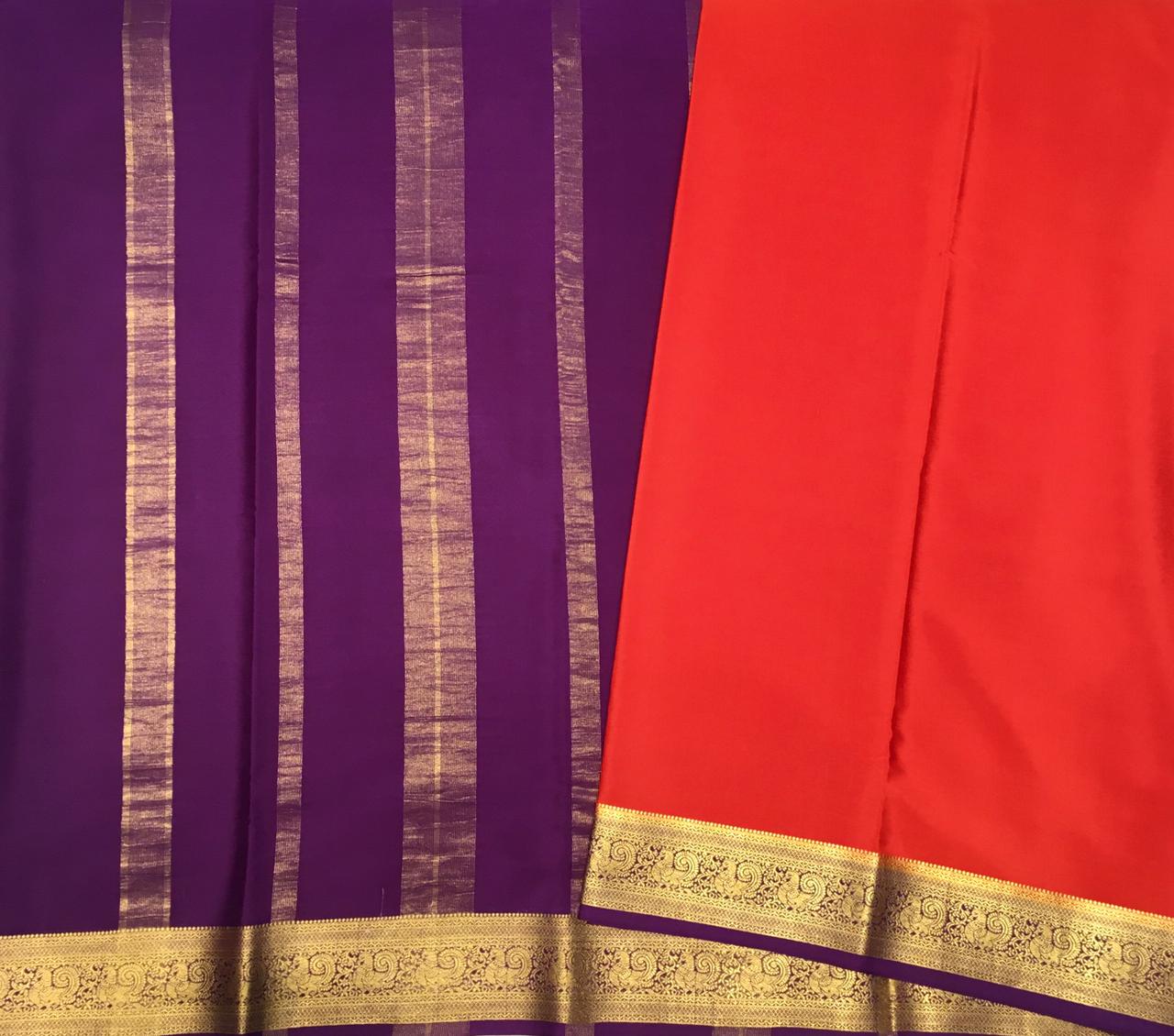 Pure Mysore crepe saree (Product Code: 3560)