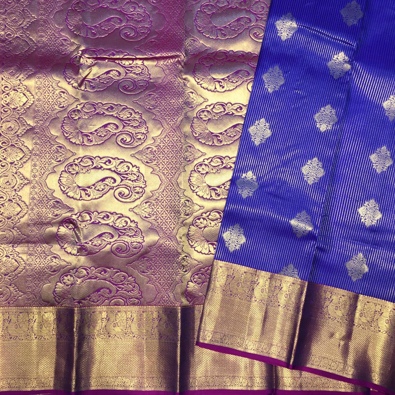 Pure Mix Kanjivaram Silk Saree (Product Code: 4219)