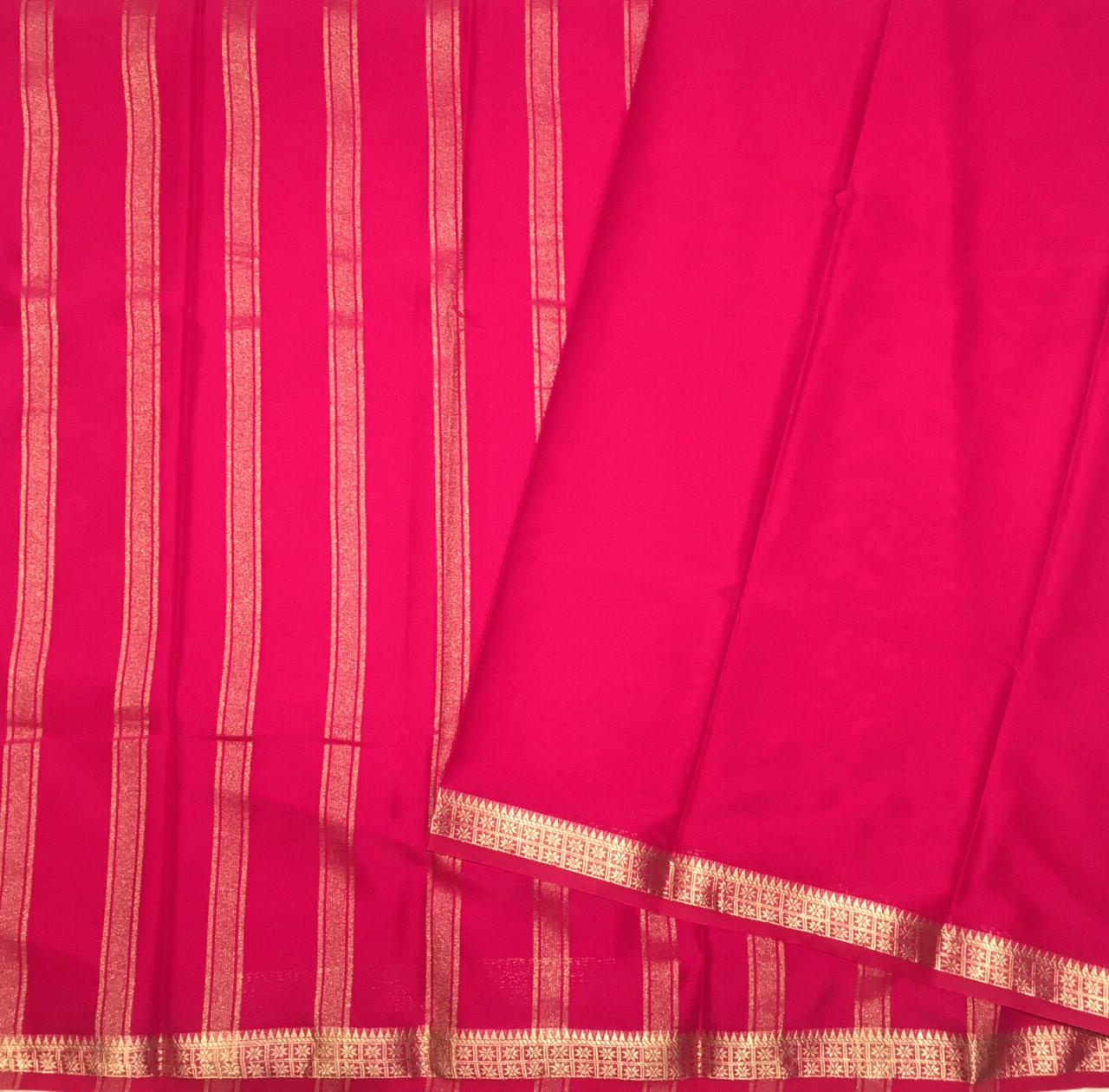 Semi Mysore crepe saree (Product code:4091-04)