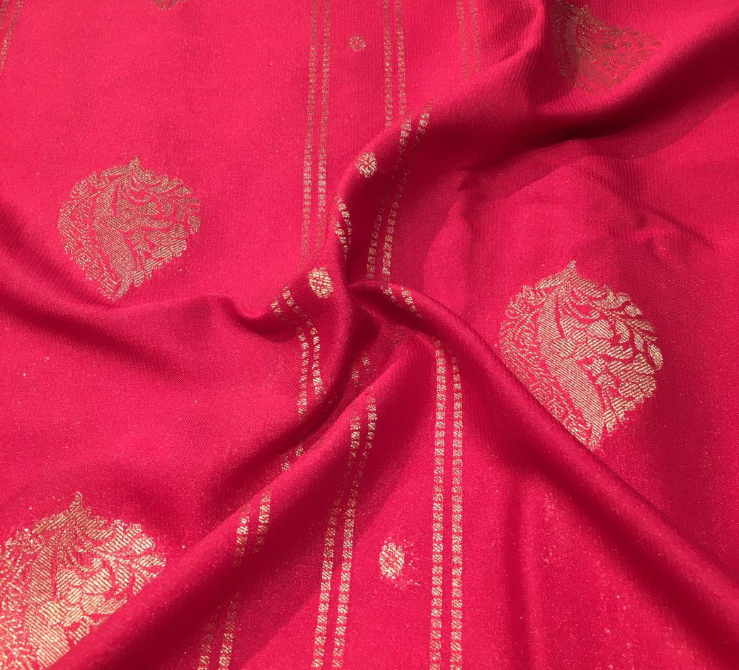 Semi Mysore Crepe Saree (Product Code: 4831-04)