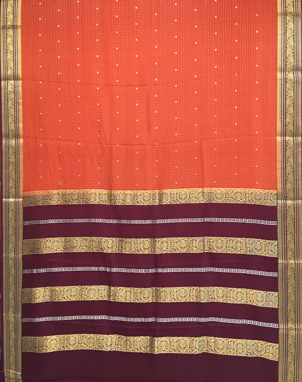 Pure Mysore Crepe Saree (Product Code: 4416-06)