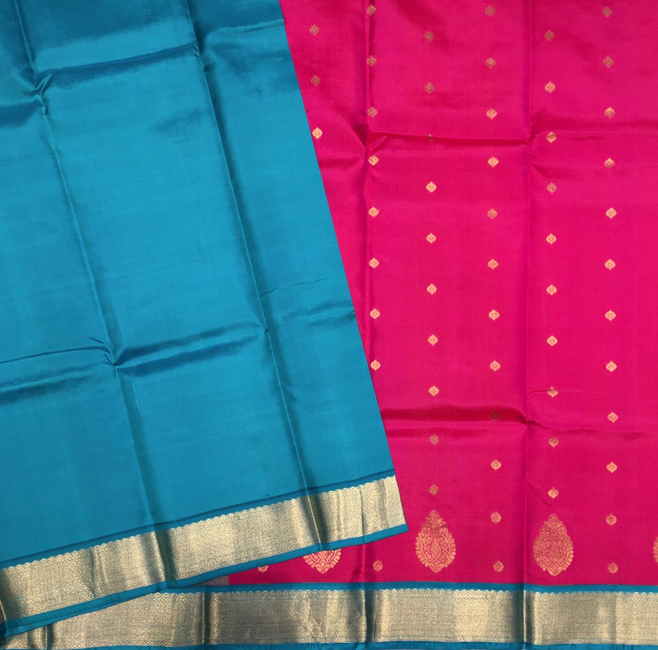 Pure Korvai Kanjivaram Silk Saree (Product Code:2203)