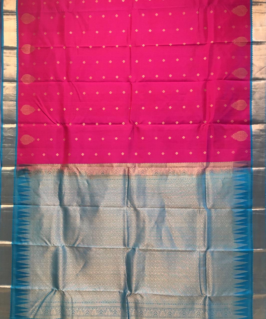 Pure Korvai Kanjivaram Silk Saree (Product Code:2203)