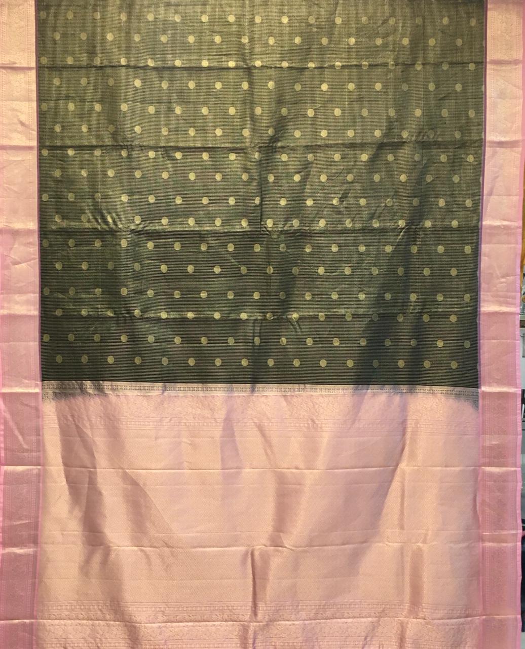 Pure Mix Korvai Kanjivaram Silk Saree (Product Code:3677)