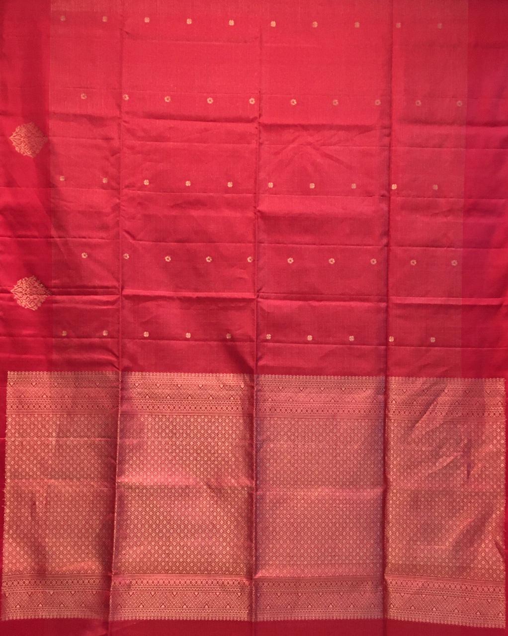 Dark Maroon Kanjivaram Soft Silk Saree-view4