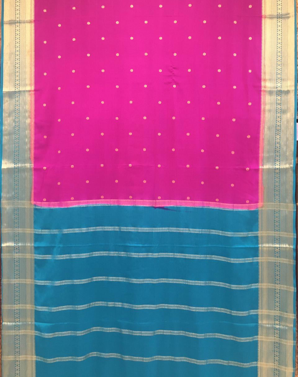 Semi Mysore Crepe Saree (Product Code: 3359-03)
