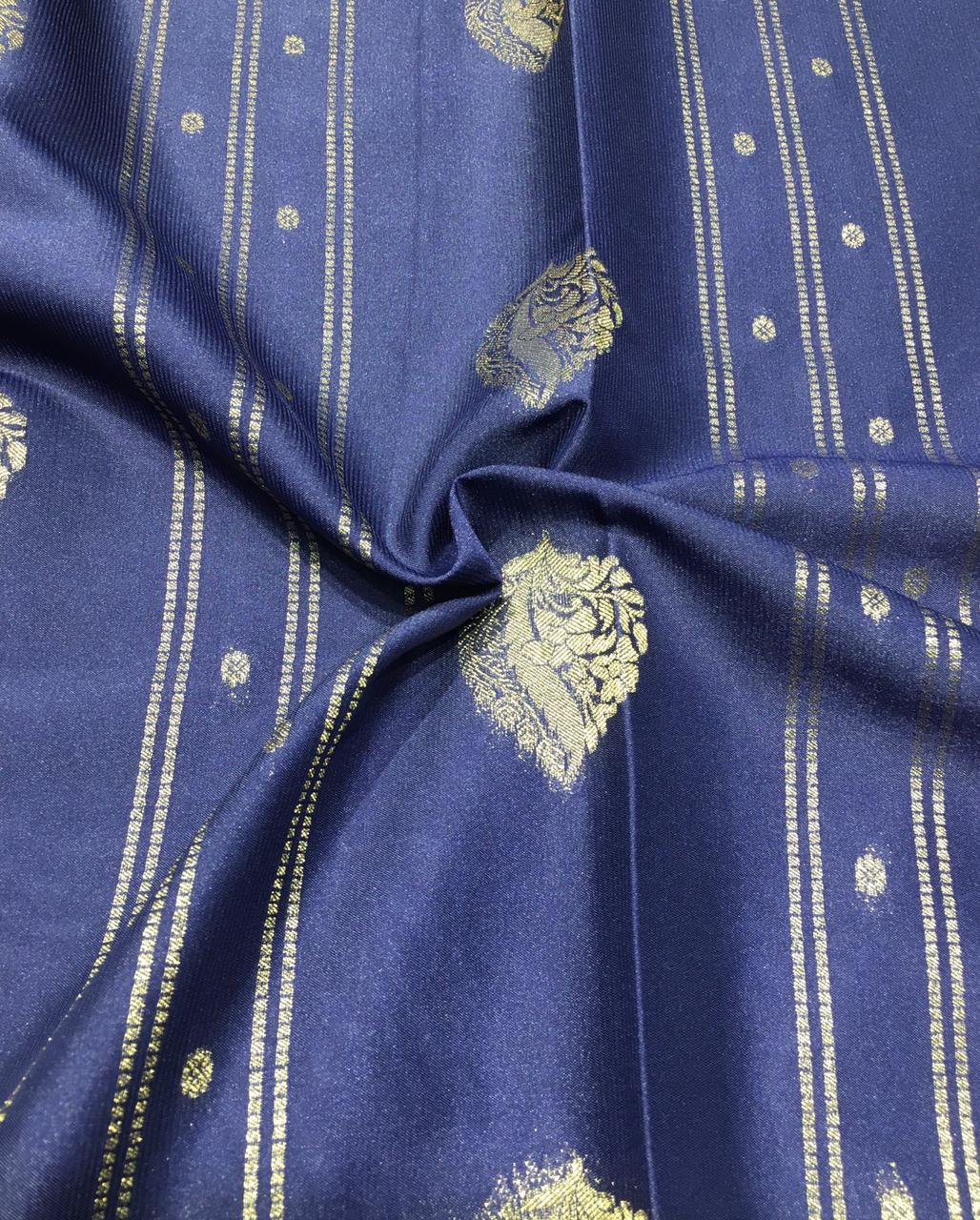 Semi Mysore Crepe Saree (Product Code: 4831-05)