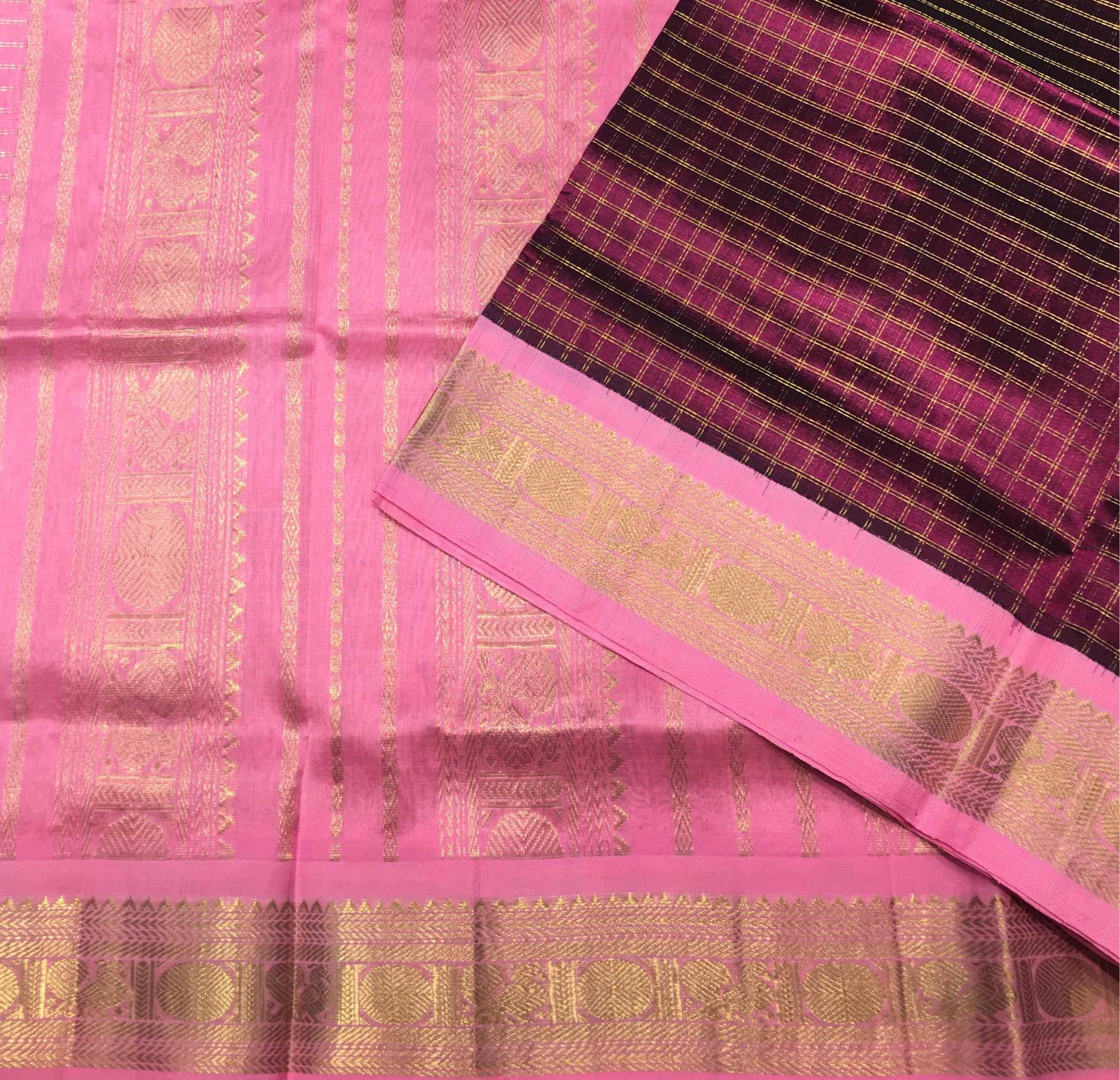 Traditional Korvai Silk Cotton Saree (Product Code : 4160)