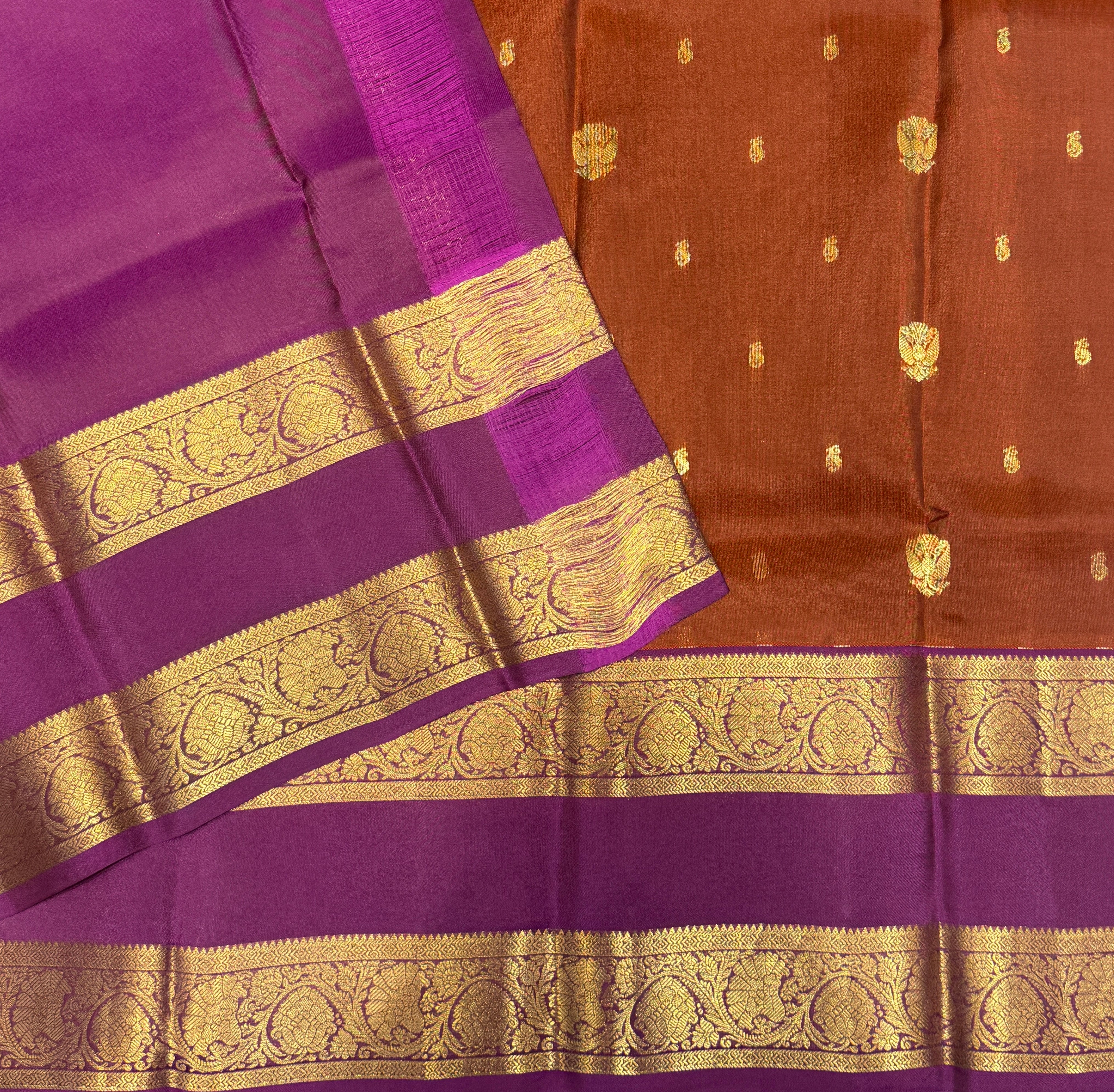 Pure Mix Kanjivaram Silk Saree (Product Code: 4222)