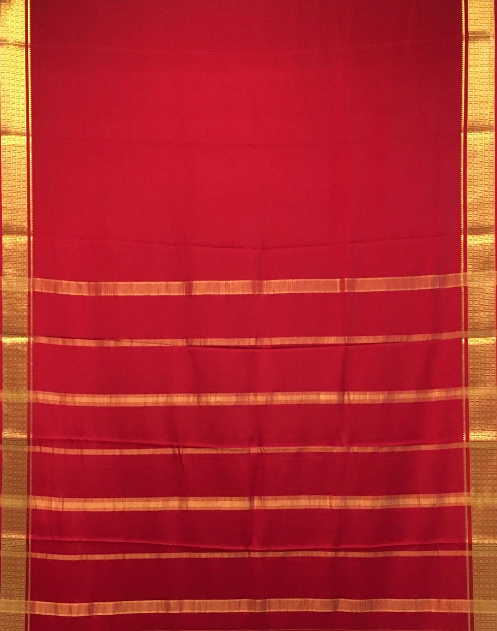 Pure Mysore crepe saree (Product code: 3554)