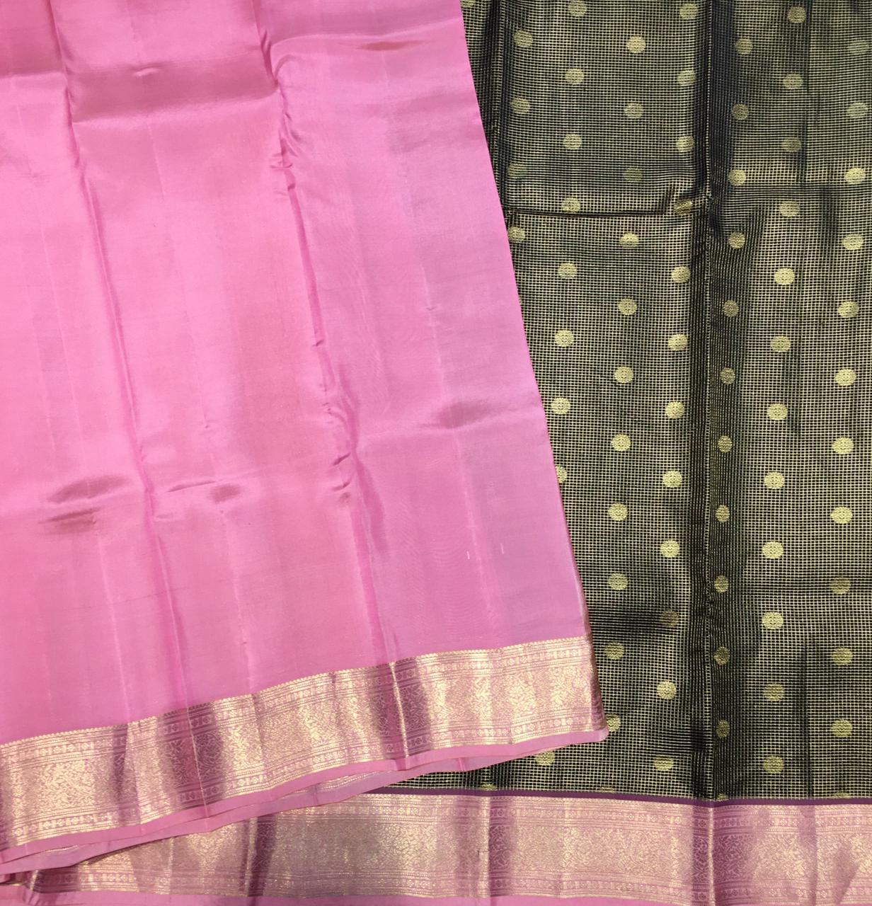 Pure Mix Korvai Kanjivaram Silk Saree (Product Code:3677)