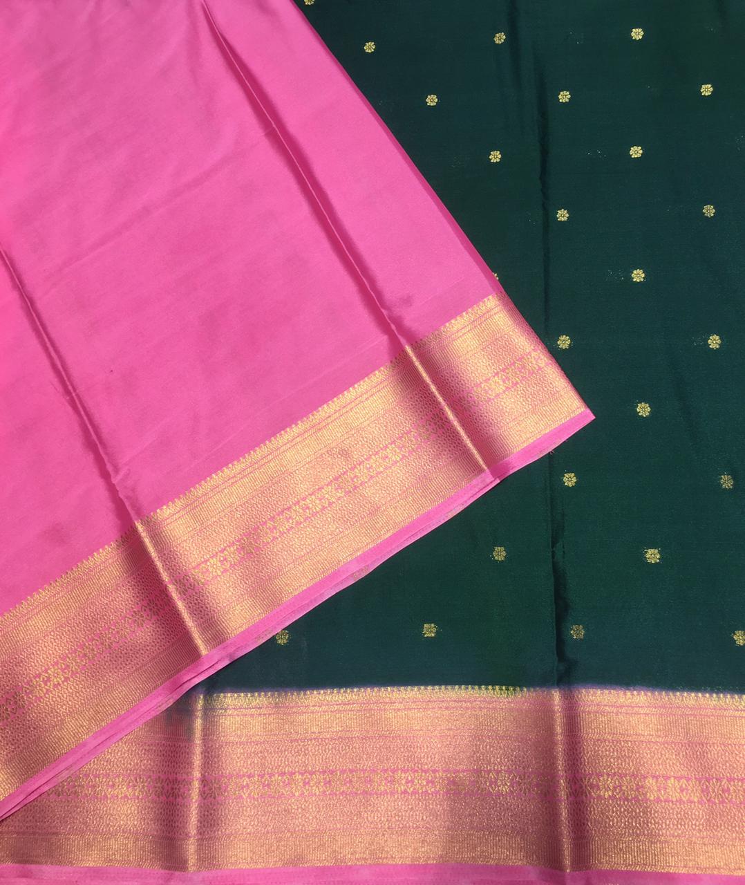 Semi Mysore Crepe Saree (Product Code : 3359-02)