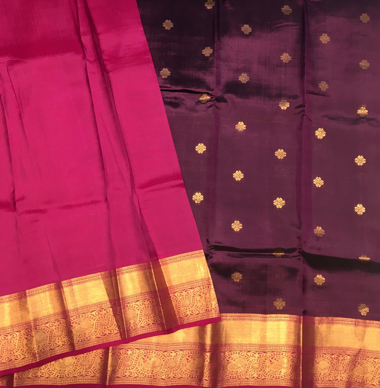 Pure mix kanjivaram silk saree (product code:2520)