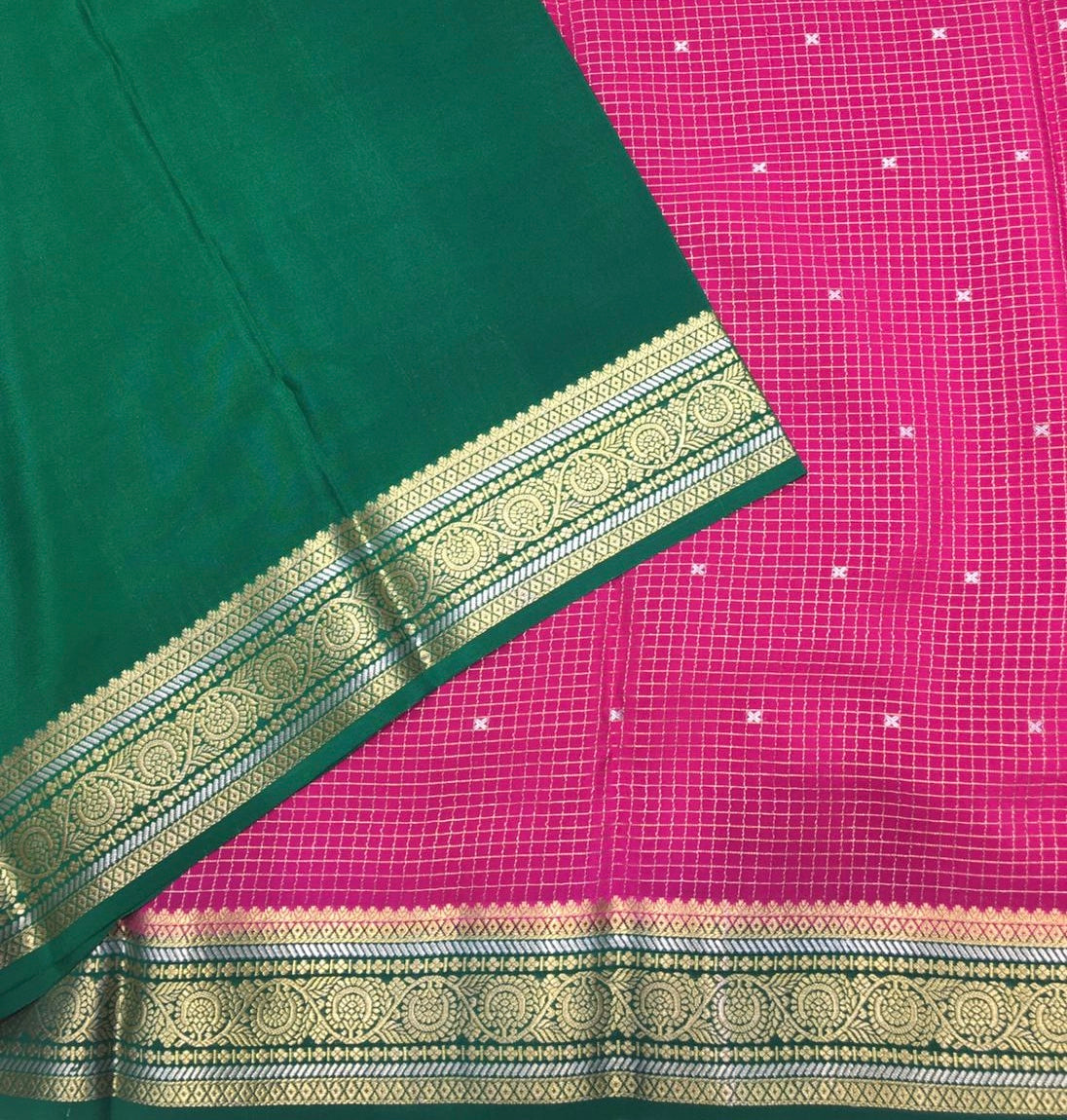 Pure Mysore Crepe Saree (Product Code : 4416-01)