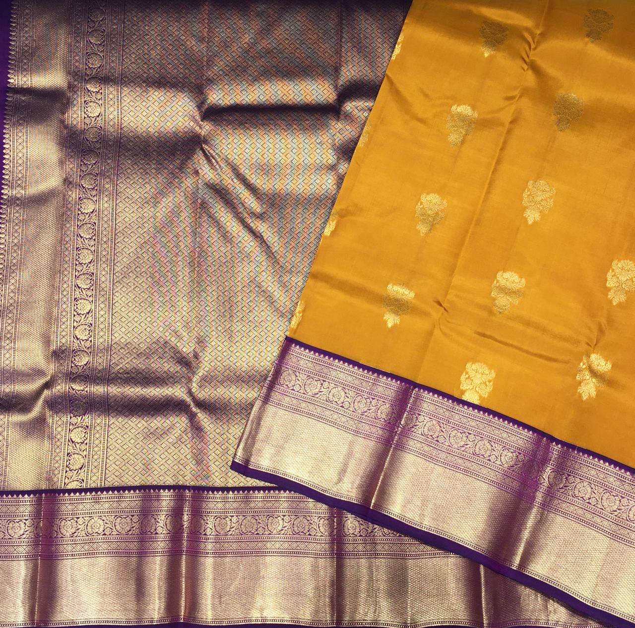 Pure mix Kanchipuram silk saree (product code:3685)