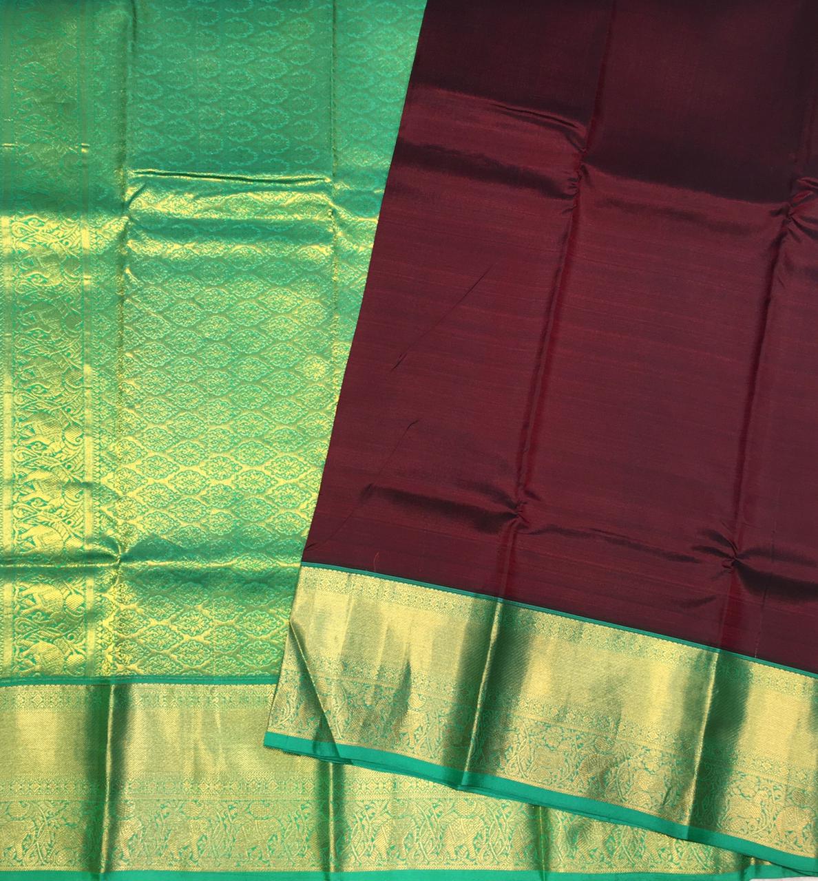 Pure Korvai Kanjivaram Silk Saree (Product Code: A39510
