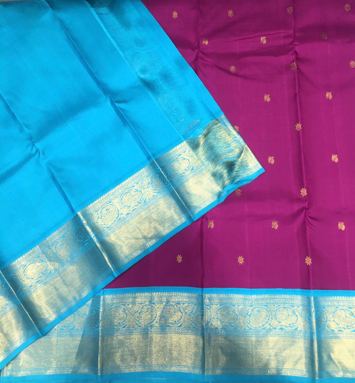 Pure Korvai Kanjivaram Silk Saree (Product Code : 3045)