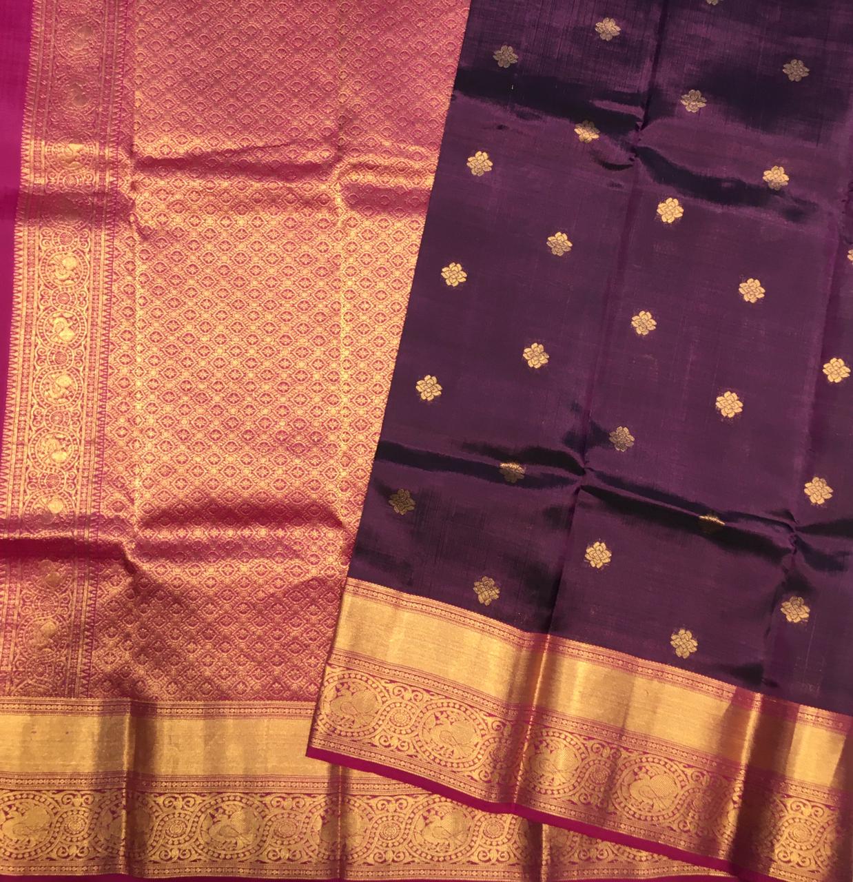 Pure mix kanjivaram silk saree (product code:2520)