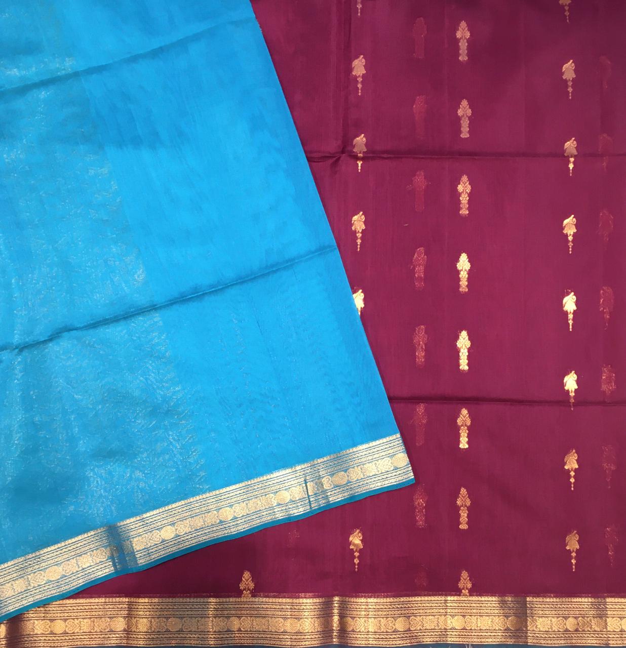 Traditional Silk Cotton Saree (Product Code:4113)