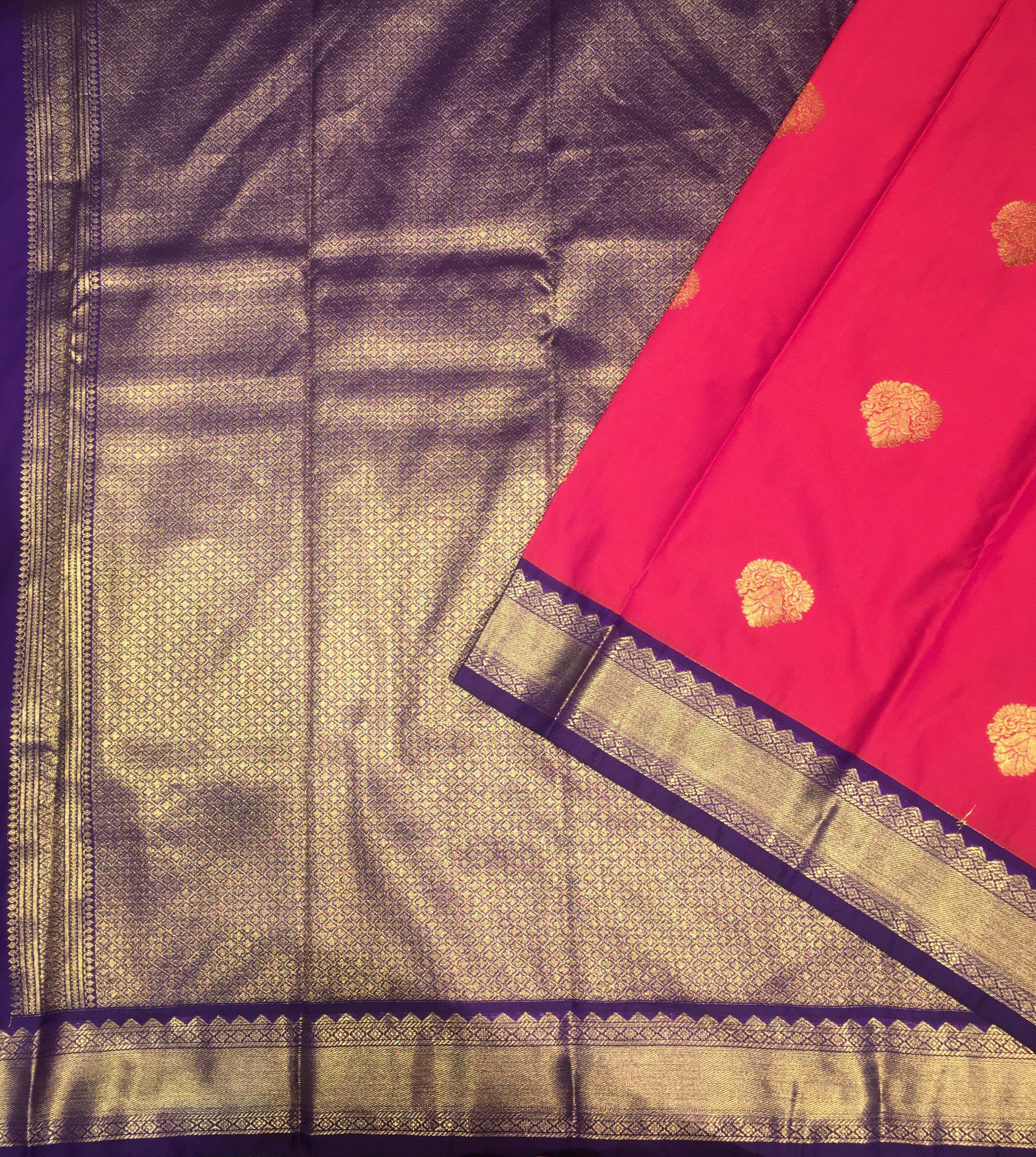 Semi Kanjivaram Saree (Product Code: 4681)