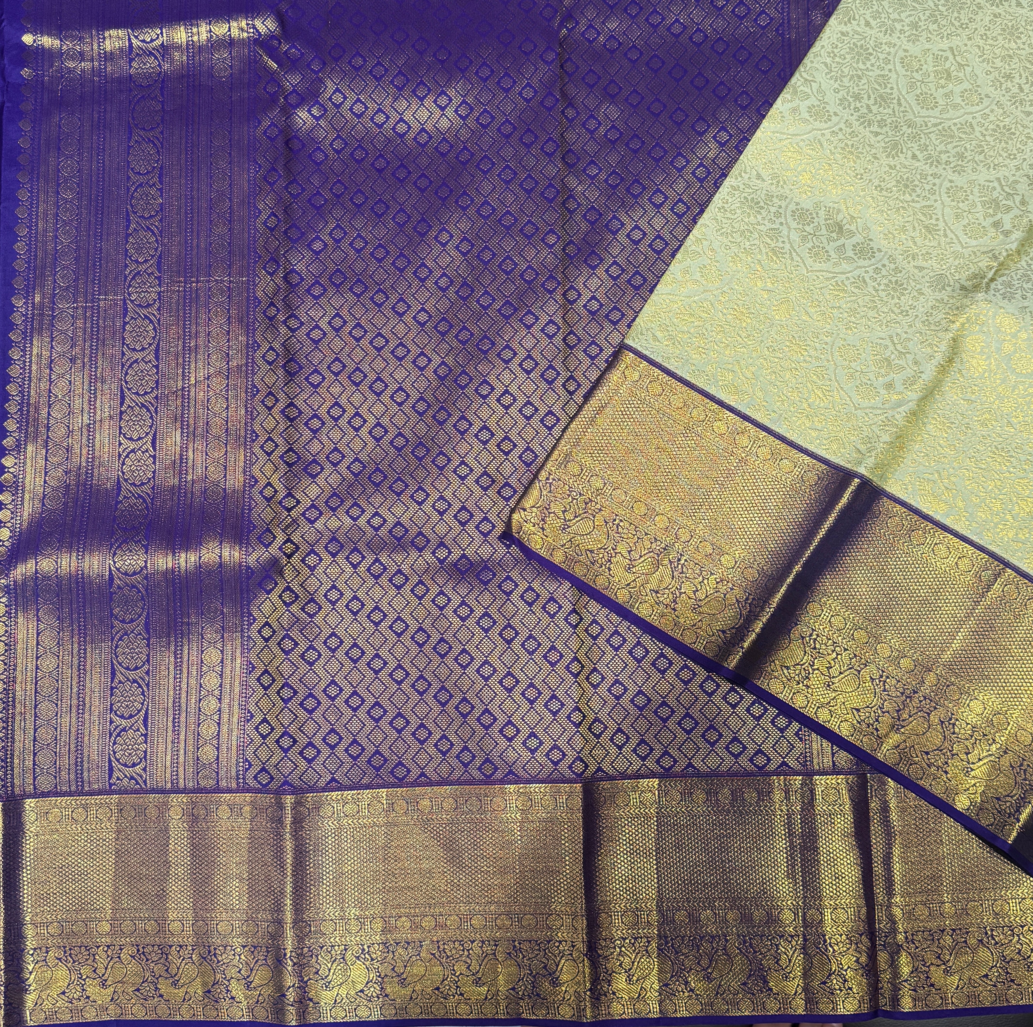 Pure Kanjivaram Bridal Silk Saree (Product Code: 4600-02)