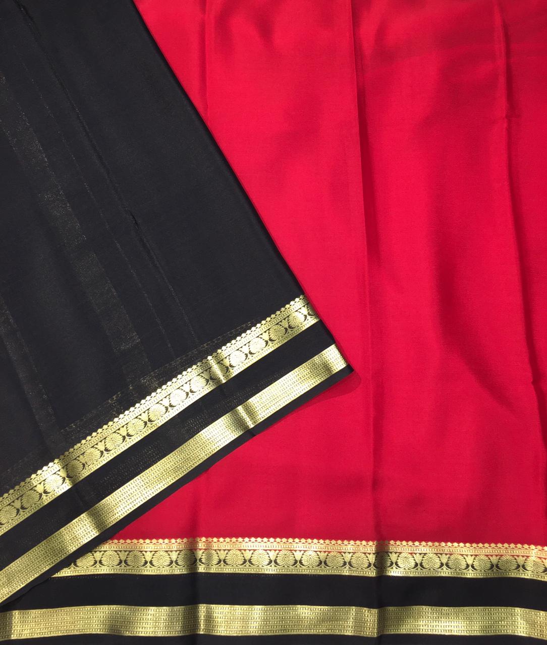 Pure Mysore Crepe Saree (Product Code: 4762)