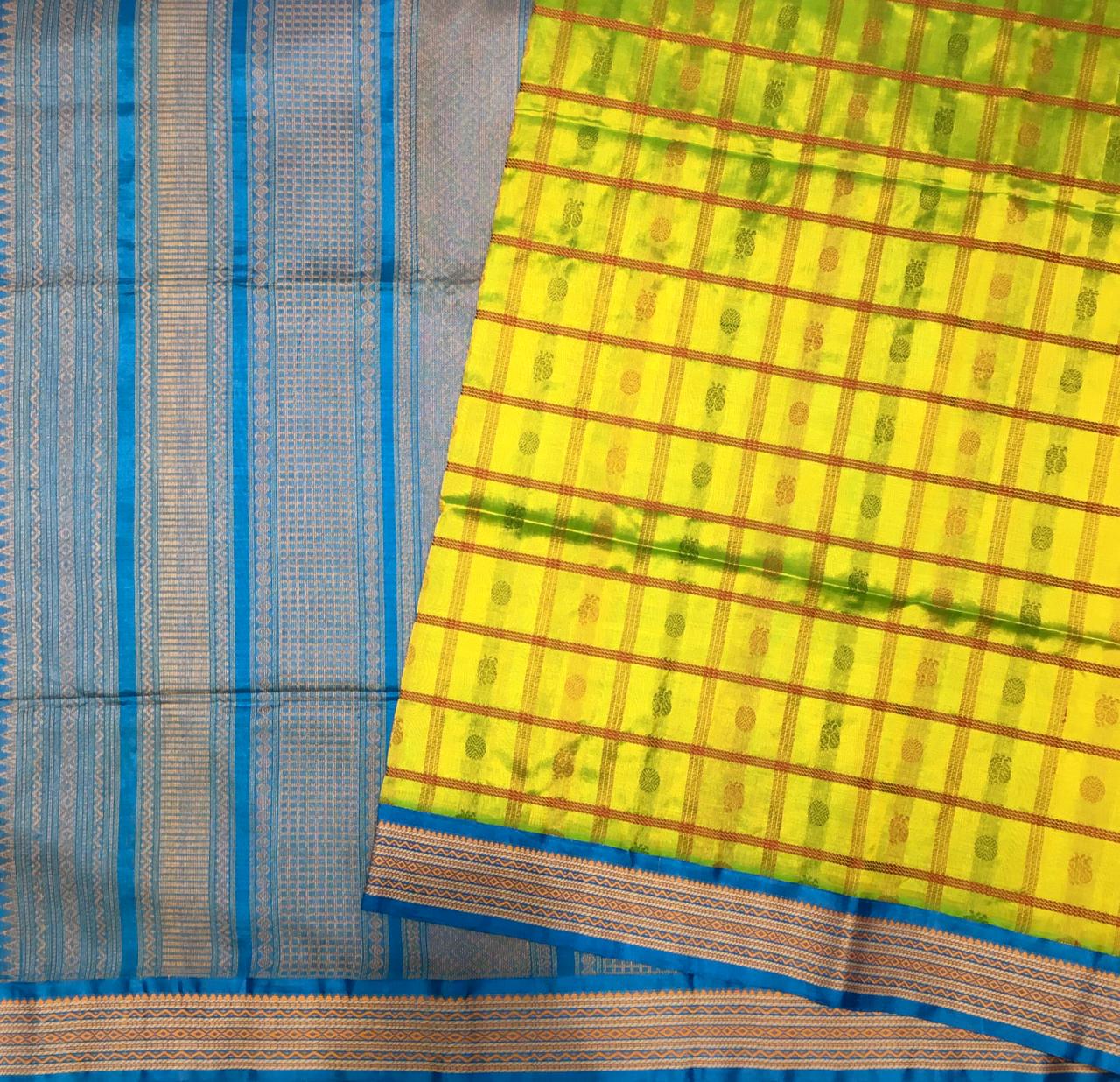 Traditional Silk Cotton Saree (Product Code:A24046)