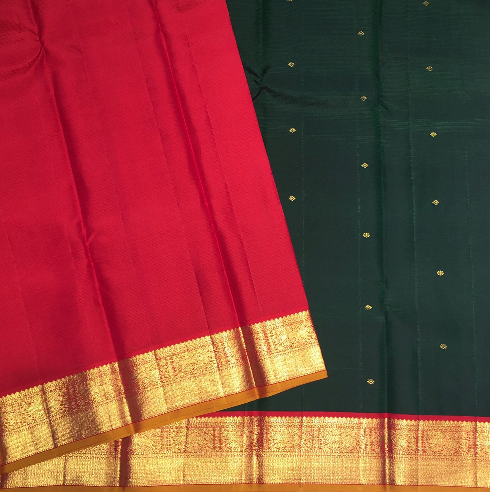 Pure kanjivaram traditional small border silk saree (product code:3365)