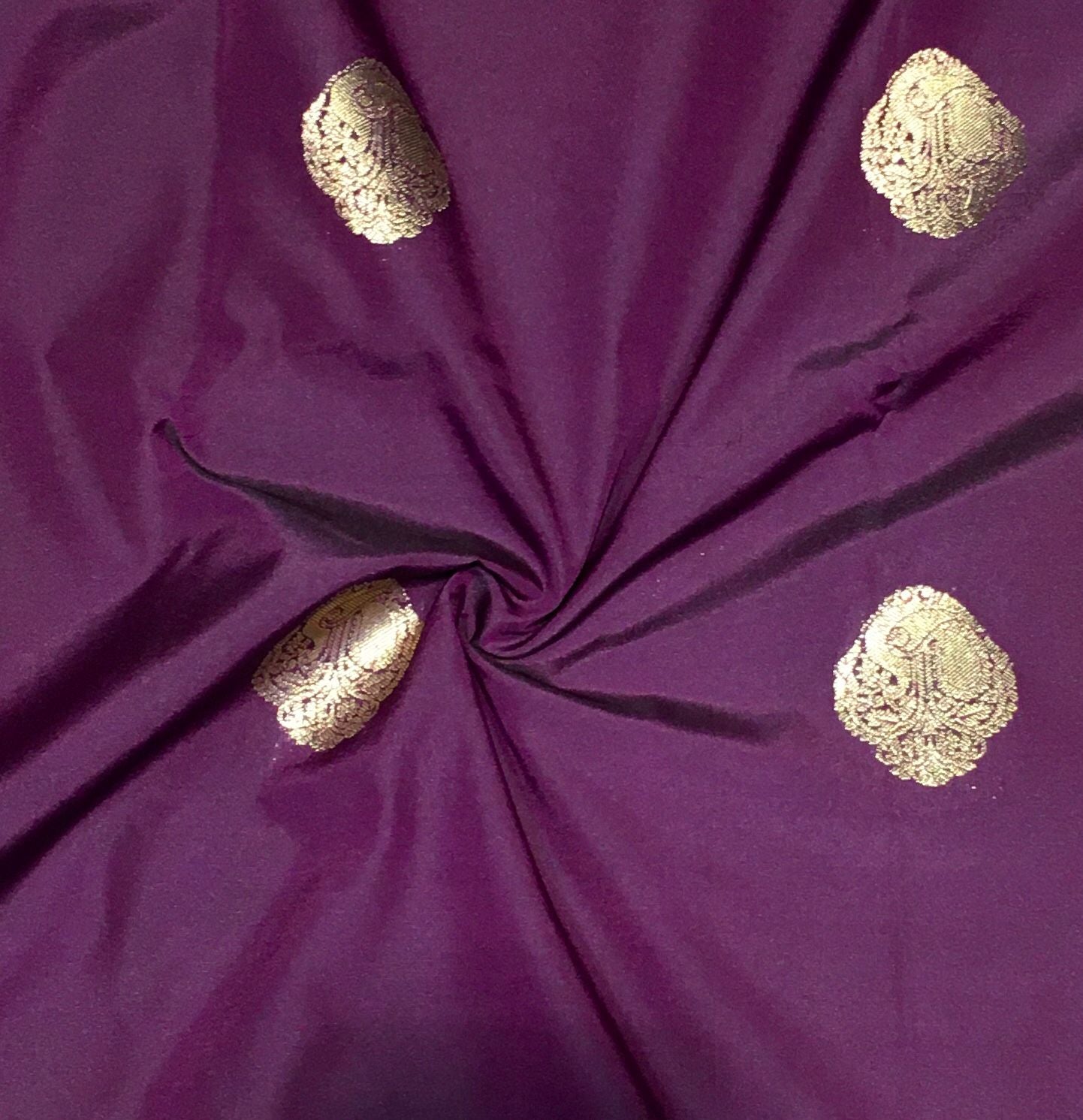 Purple and Sea Green Semi Kanjivaram Saree-view2