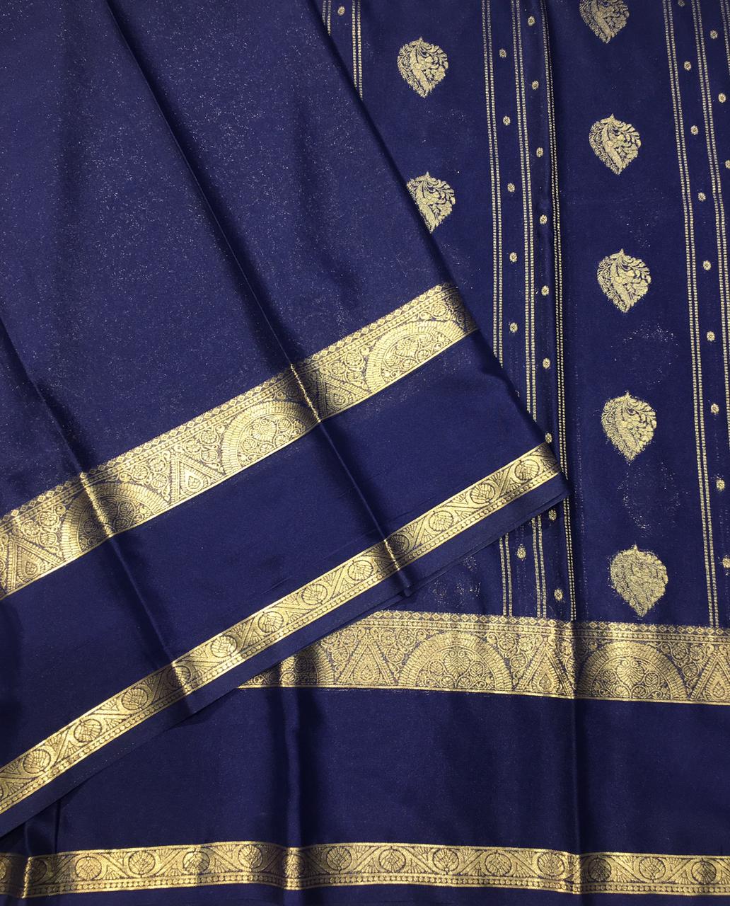 Semi Mysore Crepe Saree (Product Code: 4831-05)