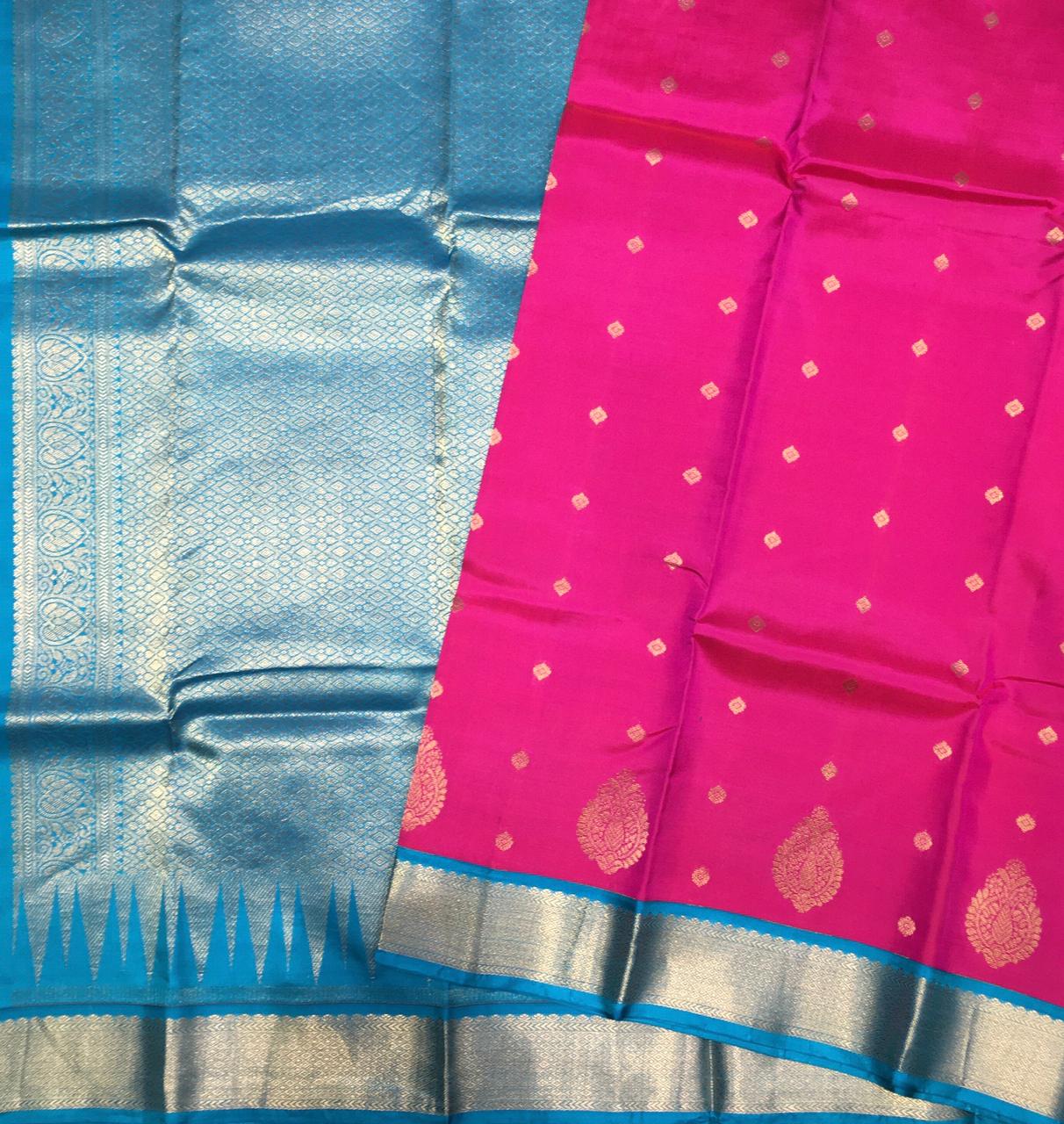 Pure Korvai Kanjivaram Silk Saree (Product Code:2203)