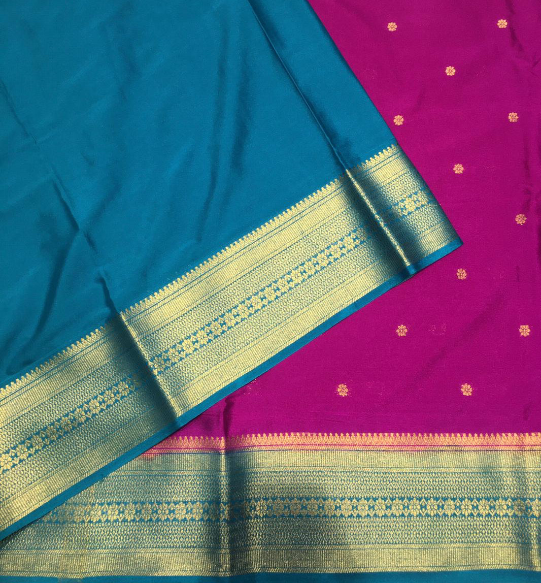 Semi Mysore Crepe Saree (Product Code: 3359-03)