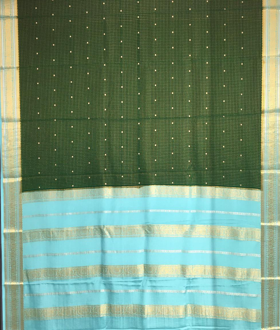 pure Mysore Crepe Saree (Product Code: 4416-05)