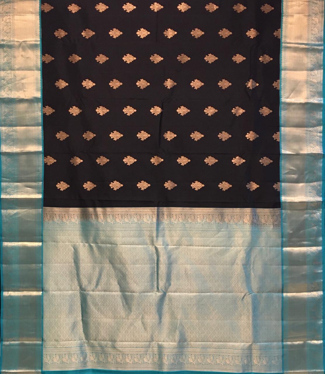 Pure Mix Korvai Kanjivaram Silk Saree (Product Code:4203)