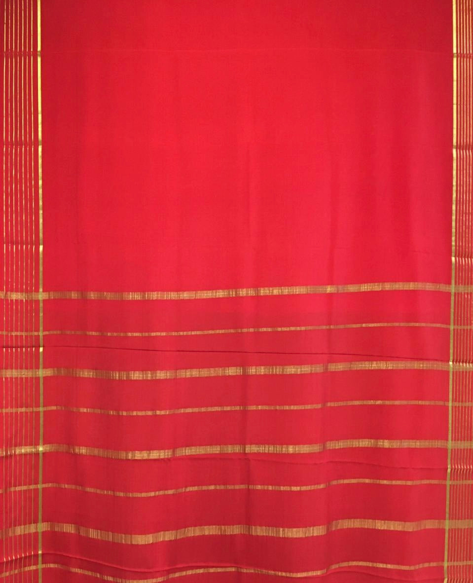 Pure Mysore Crepe Saree (Product Code: 4413-03)