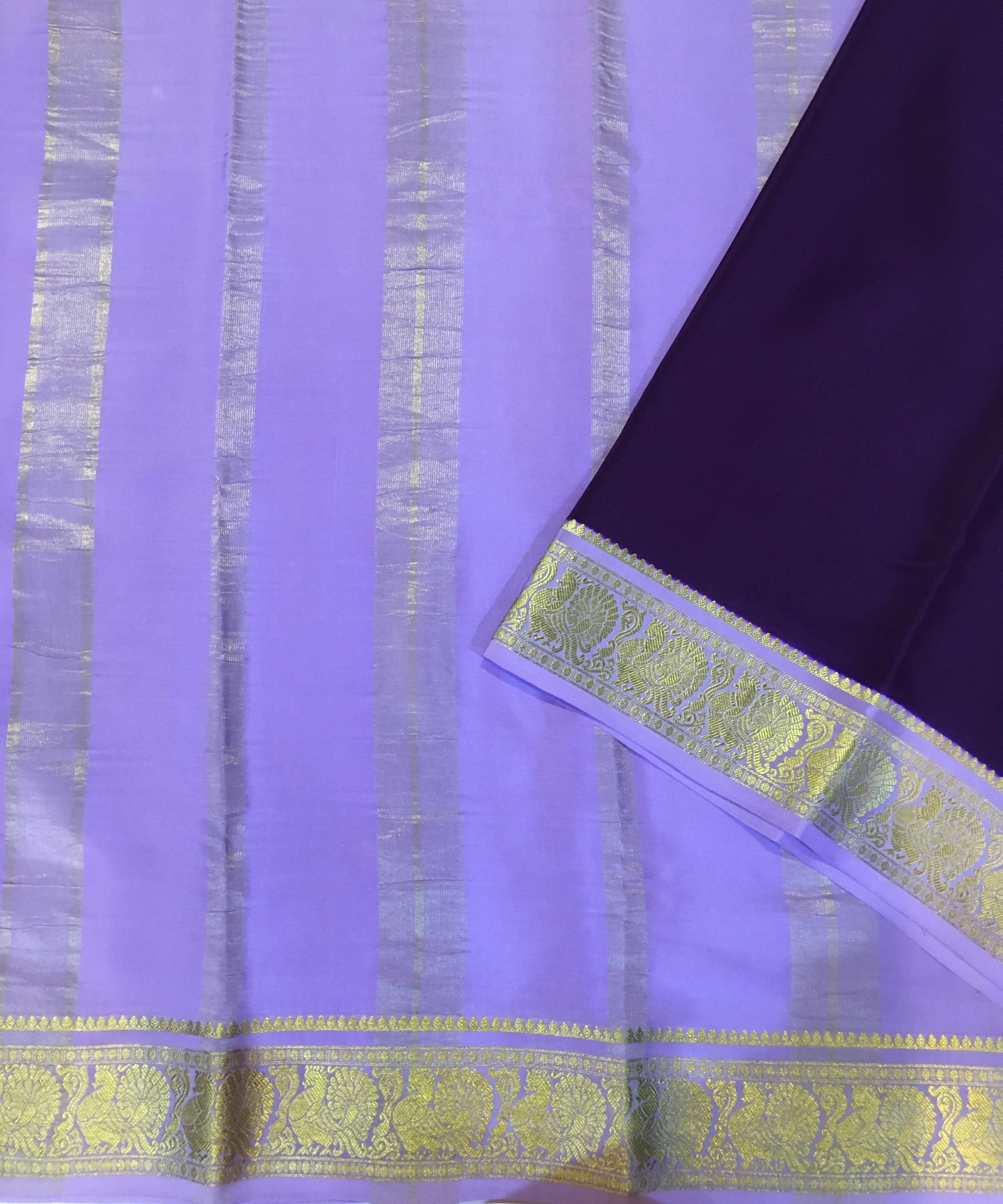Pure Mysore Crepe Saree (Product Code: 4426)
