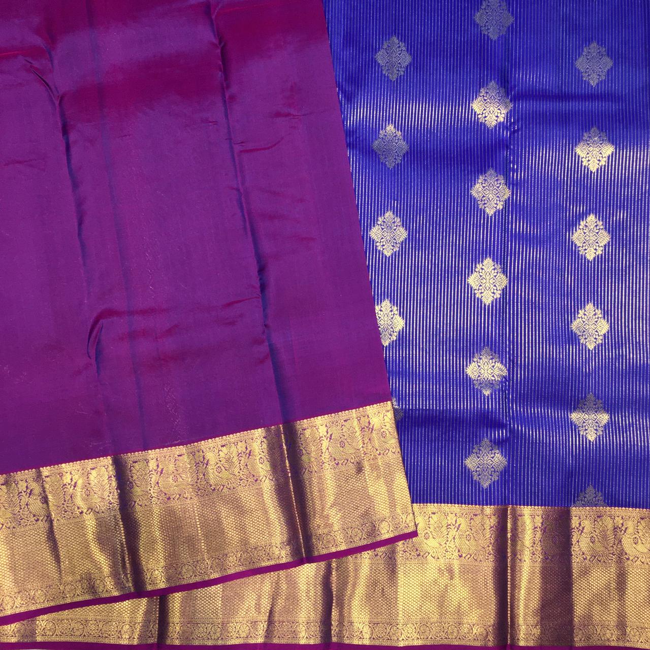 Pure Mix Kanjivaram Silk Saree (Product Code: 4219)